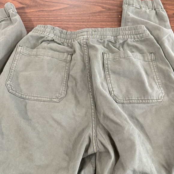 Marine Layer Luna Jogger Womens "Small" Pre-Owned Olive Green Pants Cargo Style - Picture 4 of 10